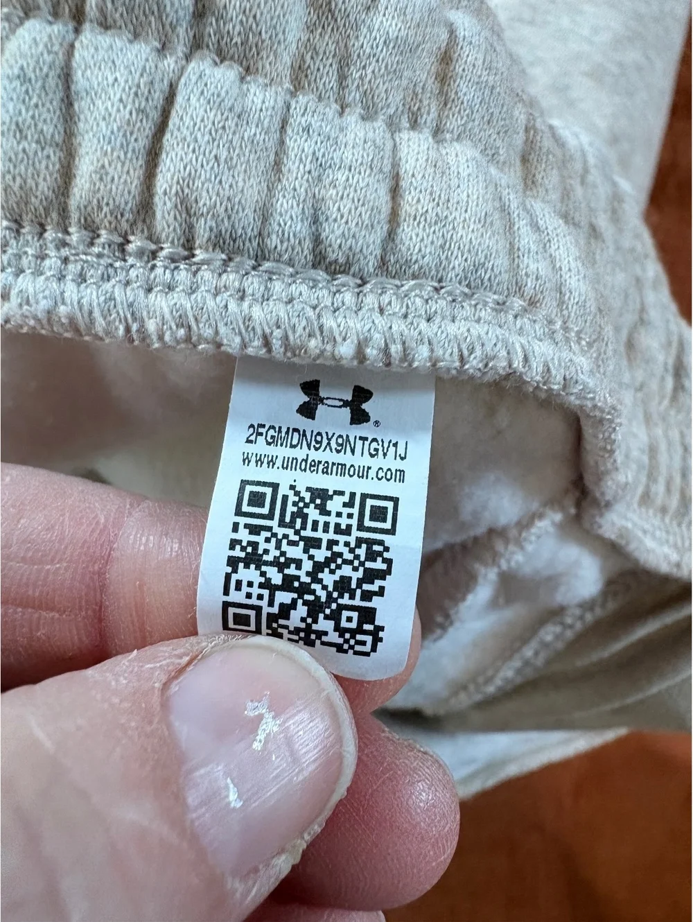 Under Armour Men's XL Tan/ Gray Fleece Sweatpants